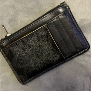 🔥COACH ZIPPER POUCH CARD HOLDER MULTI WALET 100% AUTH